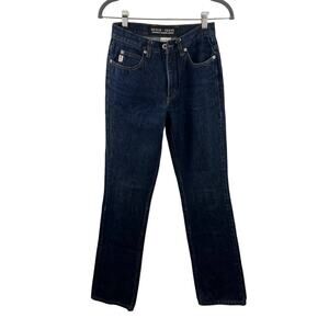 VTG GUESS Jeans Vintage Dark Blue Rigid Denim Slim-Straight Leg Jeans Women's 24